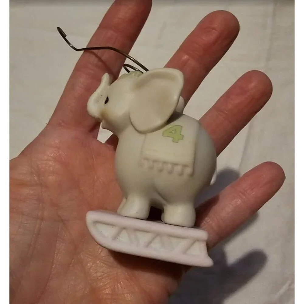 Precious Moments Elephant Christmas Train Ornament May Your Xmas Be Gigantic